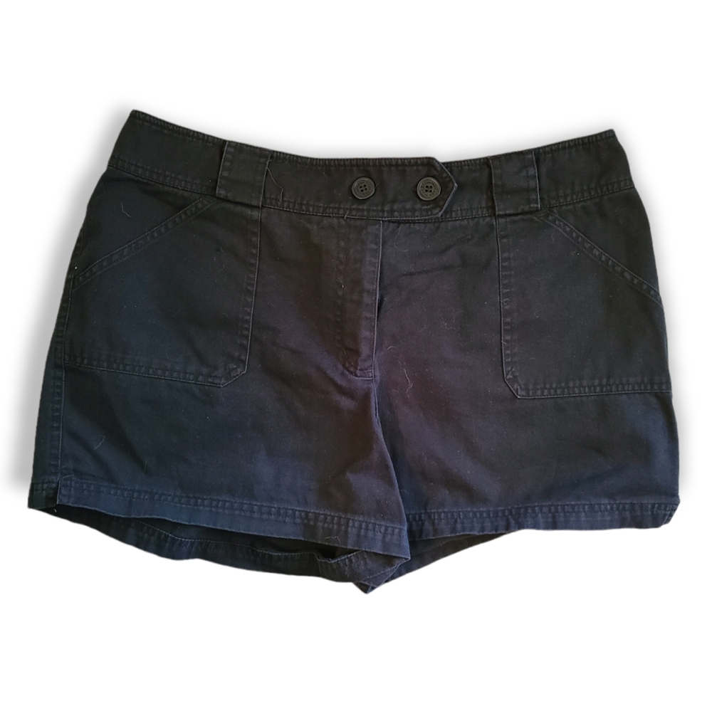 New York & Company Black Khaki Short Size 14